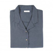 Домашня сорочка Barine - Lino PJ indigo індиго S