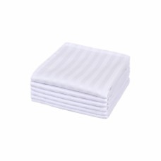 Набір столових серветок Iris Home - Білий сатин страйп 1x1 40x40 (6 од)