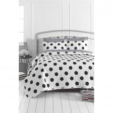 Покривало стьобане з наволочкою Eponj Home - Mixpuan maxi gri сірий 160x220