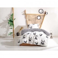 Постельное белье Eponj Home B&nbsp;W - Panda ранфорс полуторное (svt-2000022306768)
