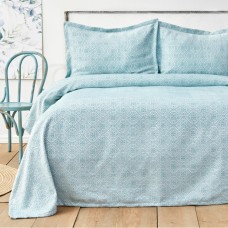 Покривало з наволочками Karaca Home - Alora mint ментоловий 220x230