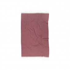 Рушник Barine Pestemal - Basak 95x165 Marsala-Beige марсала-бежевий