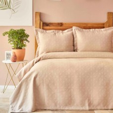 Покривало з наволочкою Karaca Home - Back To Basic pudra 160x240 полуторний