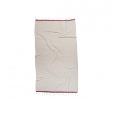 Рушник Barine Pestemal - Basak 95x165 Beige-Marsala бежевий-марсала