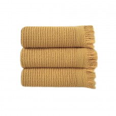 Рушник Lotus Home - Rius mustard гірчичний 50x100