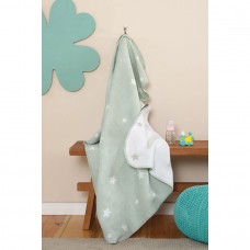 Детский плед в кроватку Karaca Home - Star mint 100*120 (svt-2000022316002)