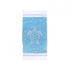 Рушник Barine Pestemal - Turtle 85x165 Mavi блакитний