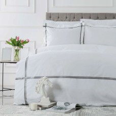 Постельное белье Karaca Home - White Colletion Valse gri серый евро (svt-2000022310772)
