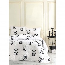 Покрывало стеганное с наволочками Eponj Home B&nbsp;W - Panda 200*220 (2000022170239)